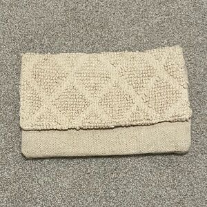 MERONA Canvas Cream Clutch Bag